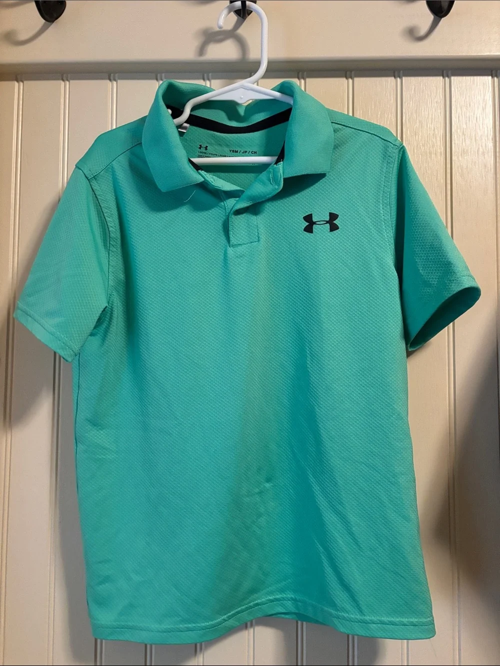 Under Armour Youth Mint Green Polo